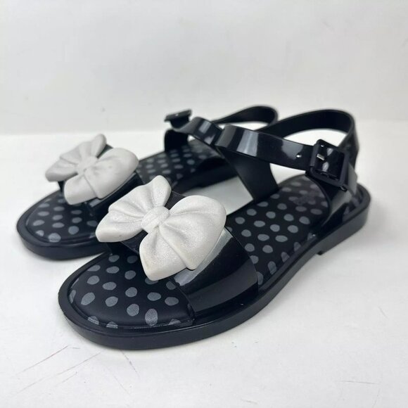 Mini Melissa Other - Girls Mini Melissa Original Sandals USA 2 BRA 31 Mar Flat Shoes Bows Buckle EUC